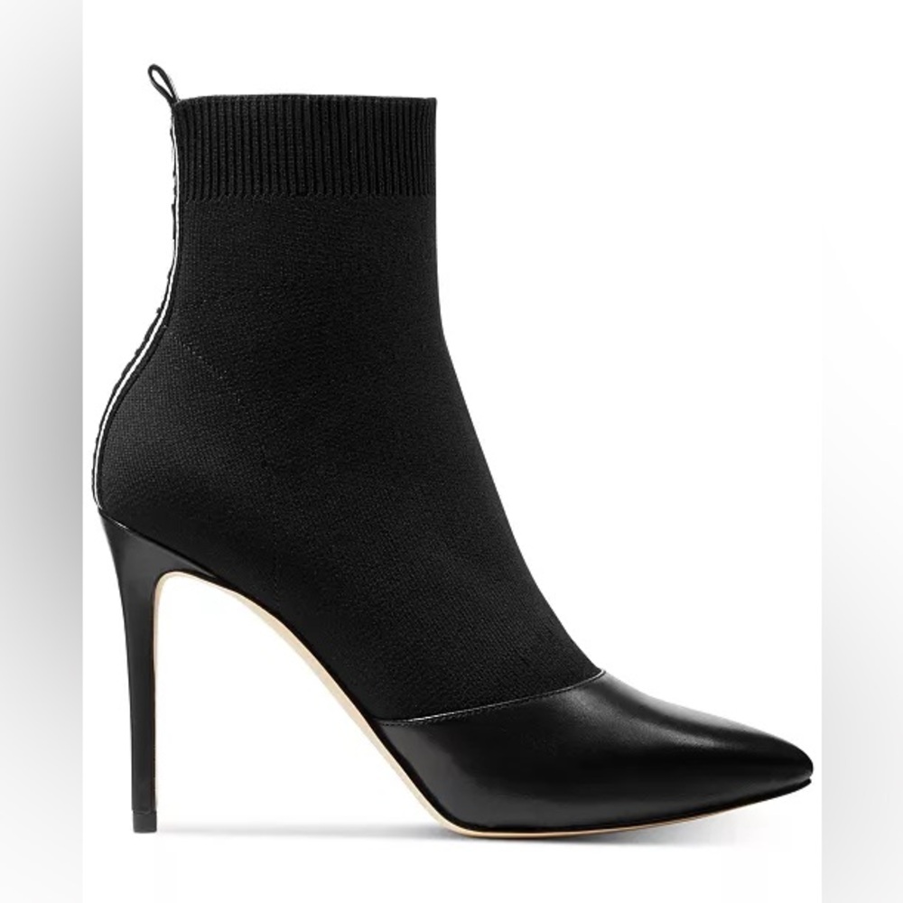 NWT Michael Kors Vicky Logo Tape Knit Ankle Boots – Size 8.5